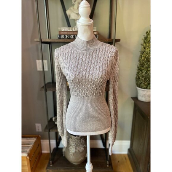 Nicholas Renata Sweater Silver Womens Size XS - Picture 5 of 13